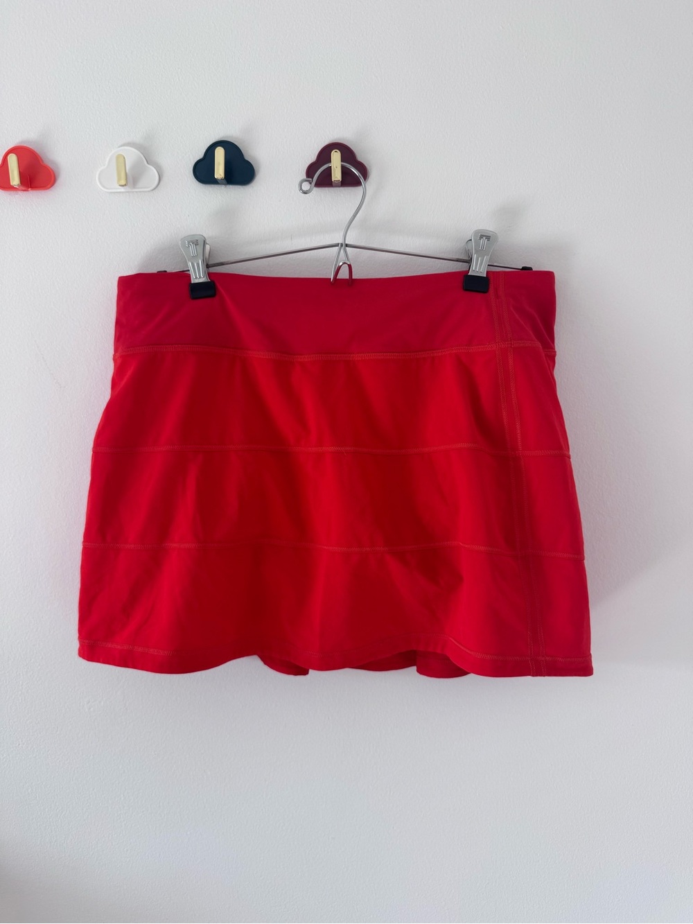 lululemon Pace athletica Red Athletic Skort with Built-In Shorts